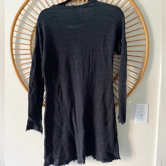 Lauren Moshi Black Houndstooth Bow Sweater Sz  M - Picture 2 of 6